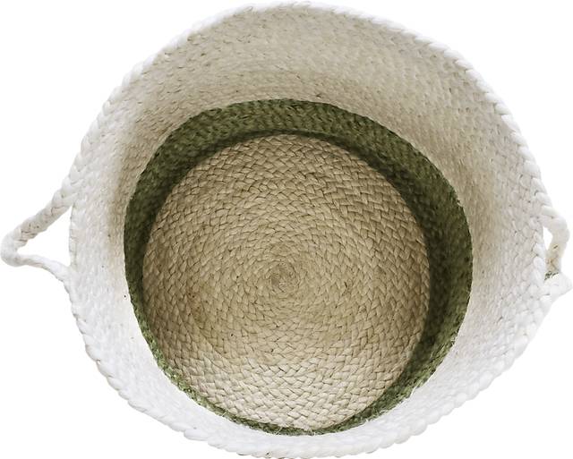 Ruven White/Green 17 in. Basket - Thumbnail - Image 5