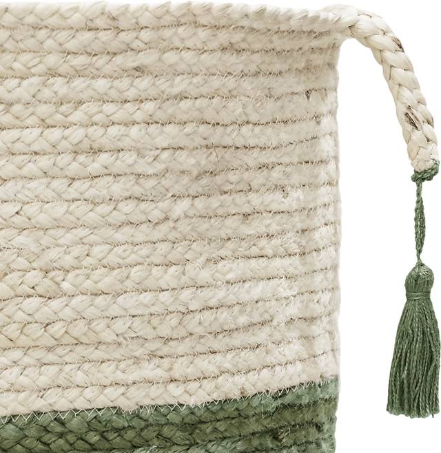 Ruven White/Green 17 in. Basket - Thumbnail - Image 6