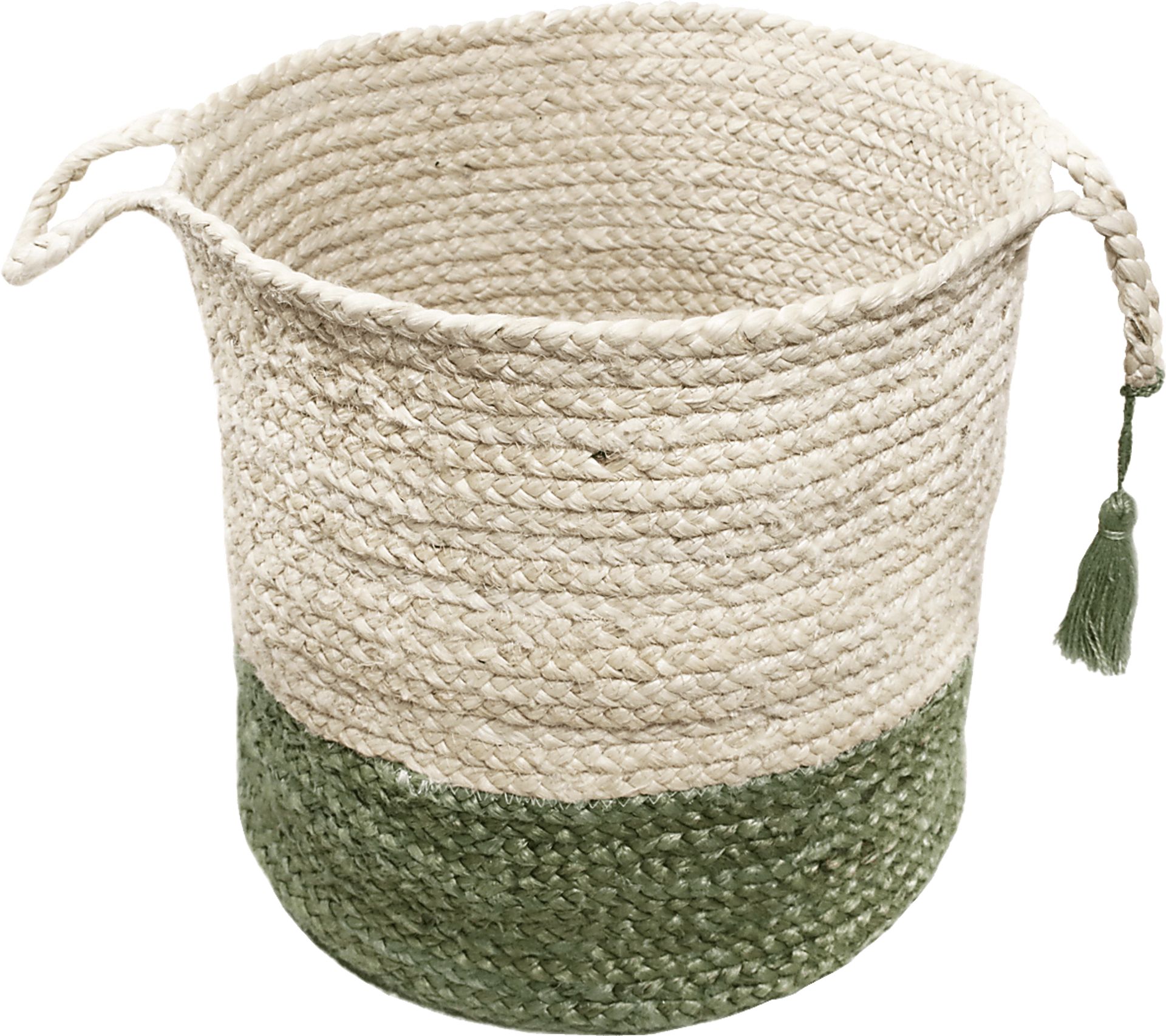 Ruven White/Green 19 in. Basket - Image 4