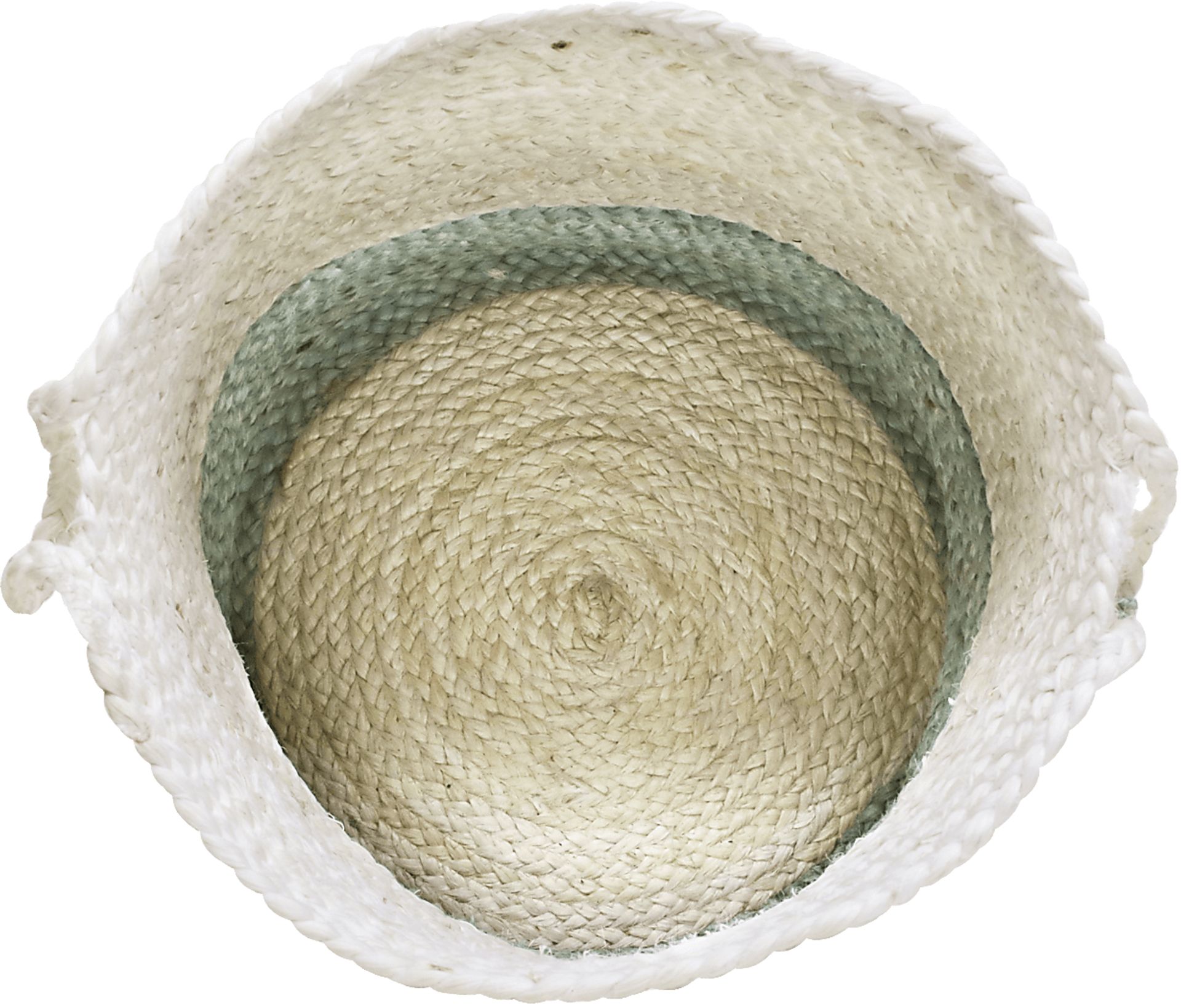 Ruven White/Light Blue 17 in. Basket - Image 5