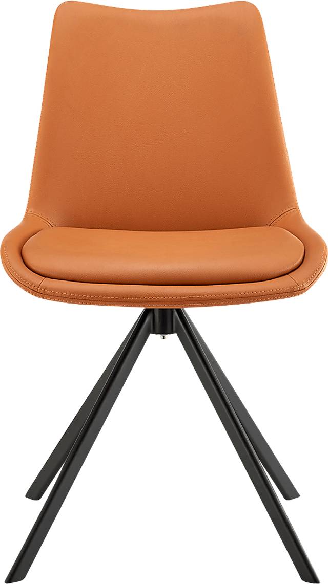 Ruyak Cognac Swivel Side Chair - Thumbnail - Image 3