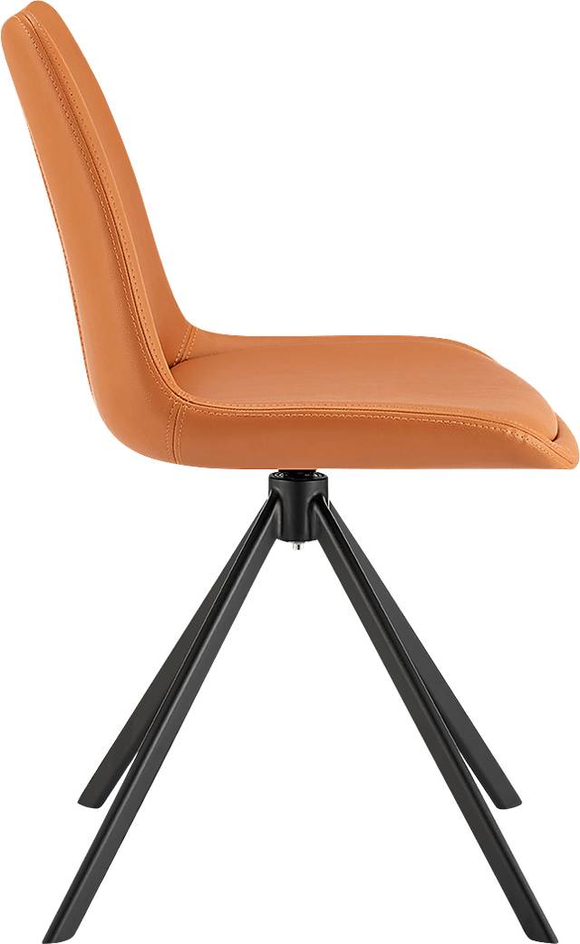 Ruyak Cognac Swivel Side Chair - Thumbnail - Image 4