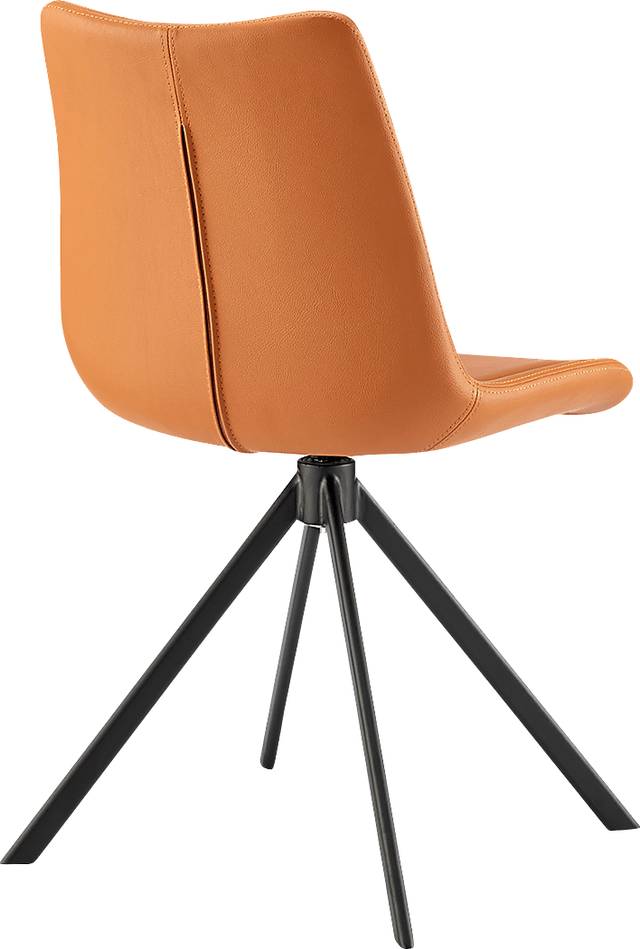 Ruyak Cognac Swivel Side Chair - Thumbnail - Image 5