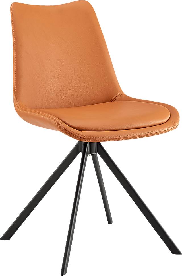 Ruyak Cognac Swivel Side Chair - Thumbnail - Image 1