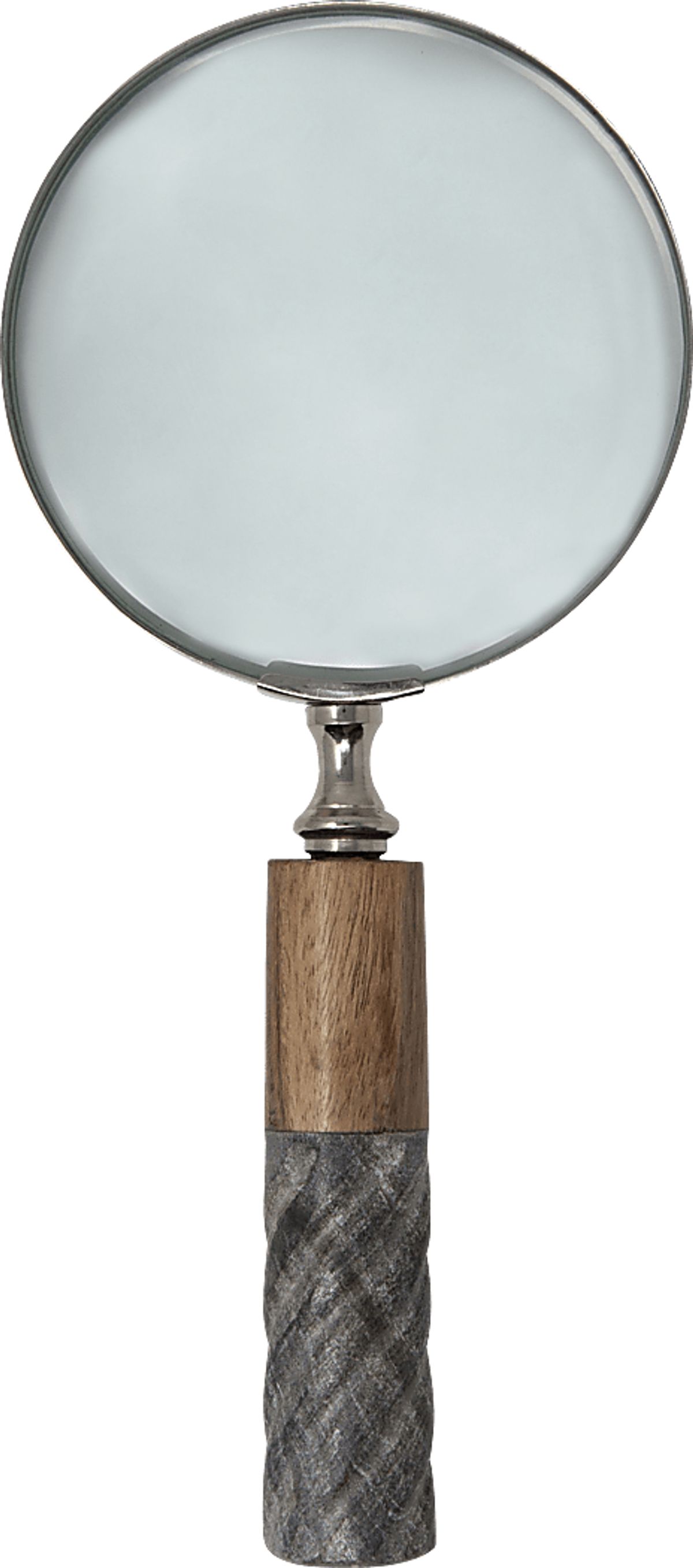 Ruyane Brown Dark Wood Magnifying Glass | Rooms to Go