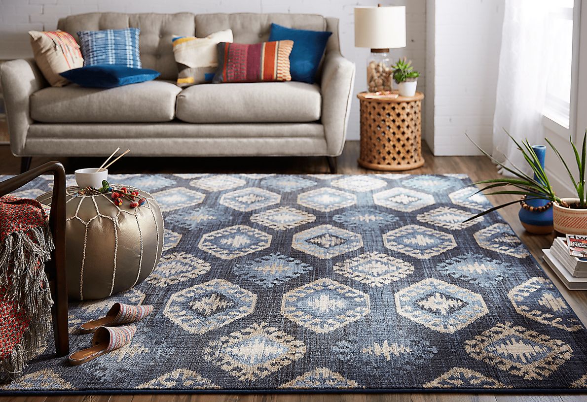 Ryatt Blue 8' x 11' Rug