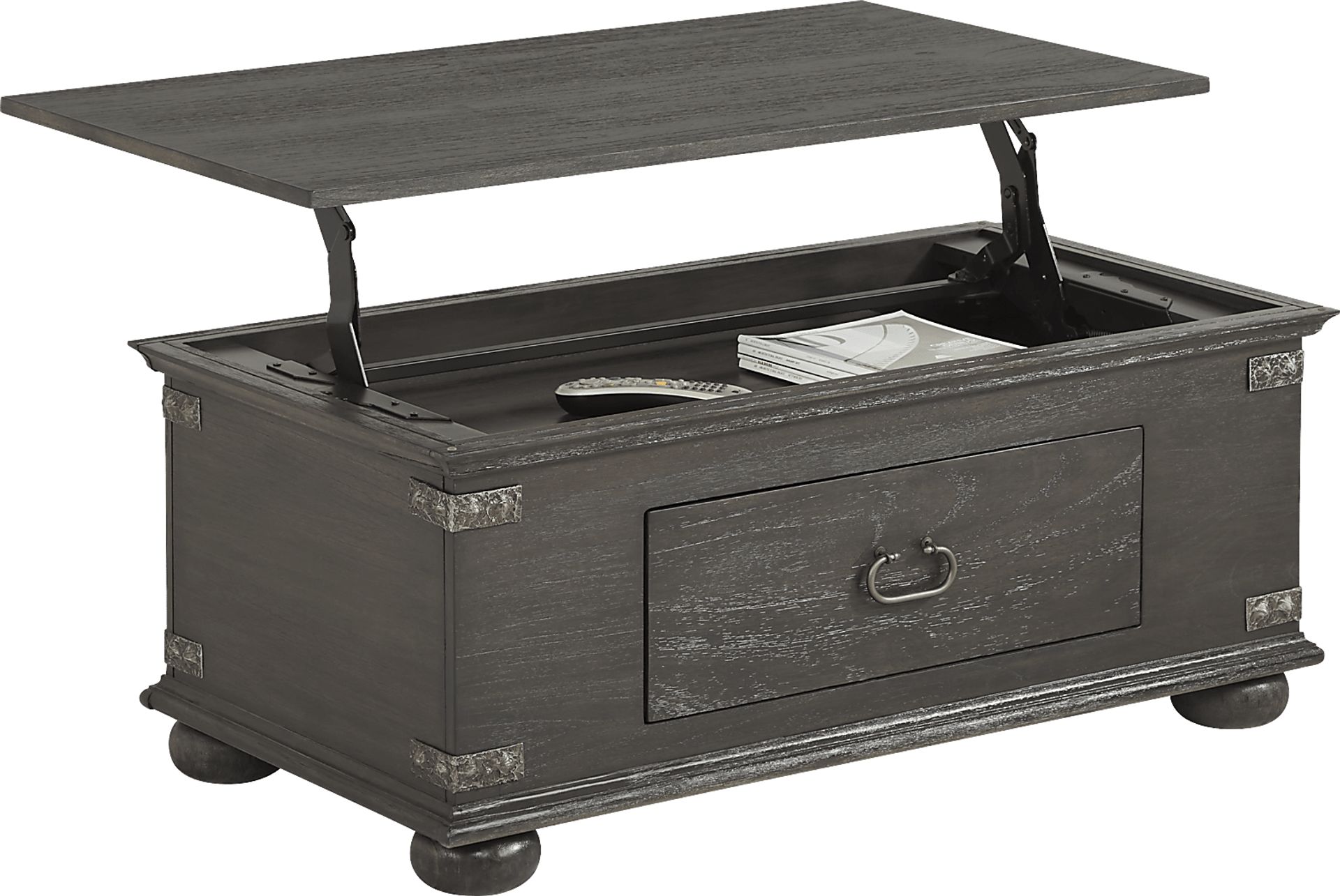 Ryden Black Trunk Cocktail Table - Image 4