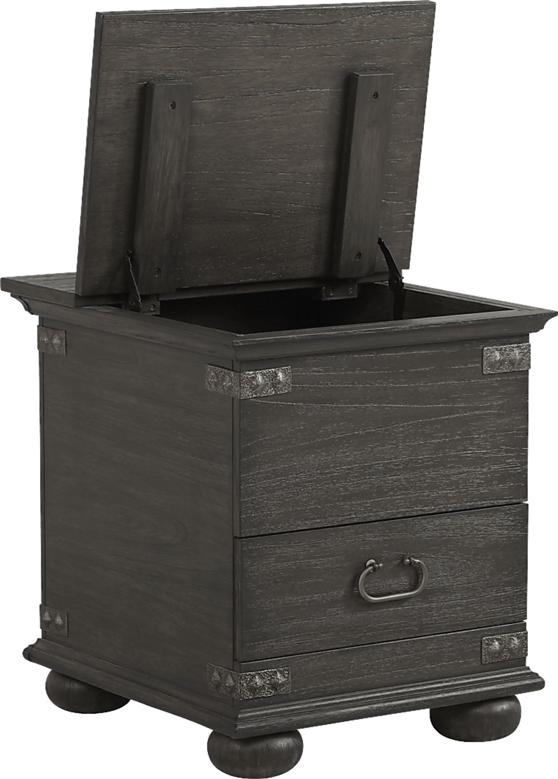 Ryden Black Trunk End Table - Image 3