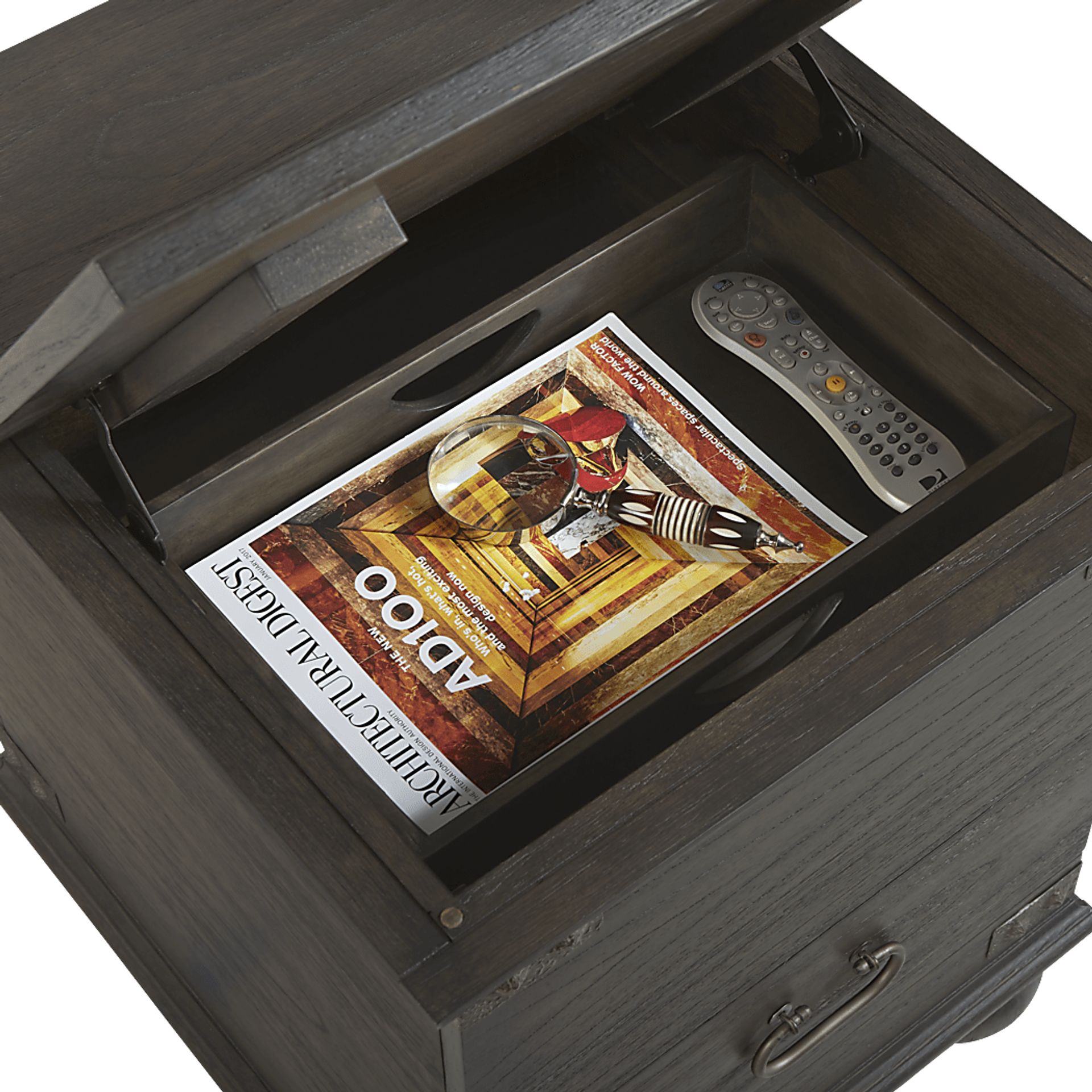 Ryden Black Trunk End Table - Image 4