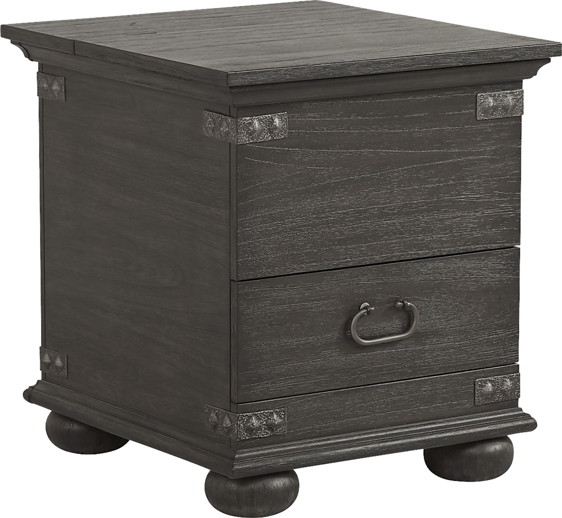 Ryden Black Trunk End Table - Image 1