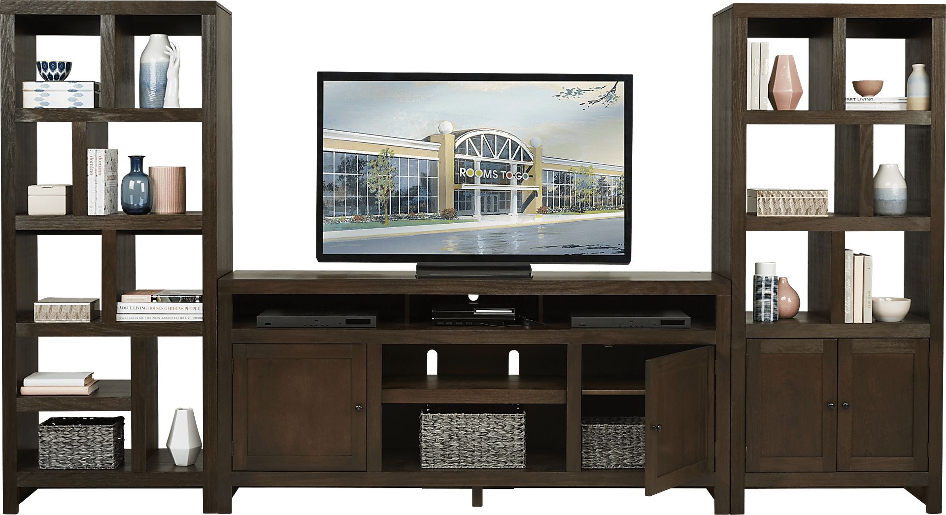 Ryder II Brown 3 Pc Wall Unit - Image 2