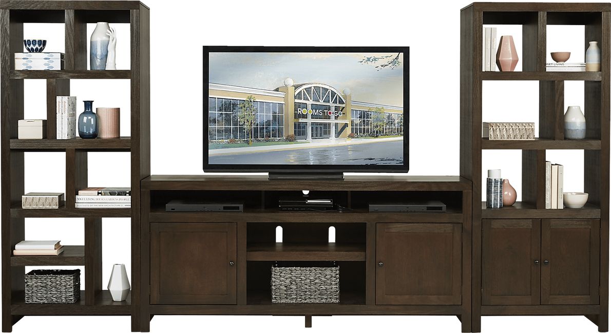 Ryder II Brown 3 Pc Wall Unit