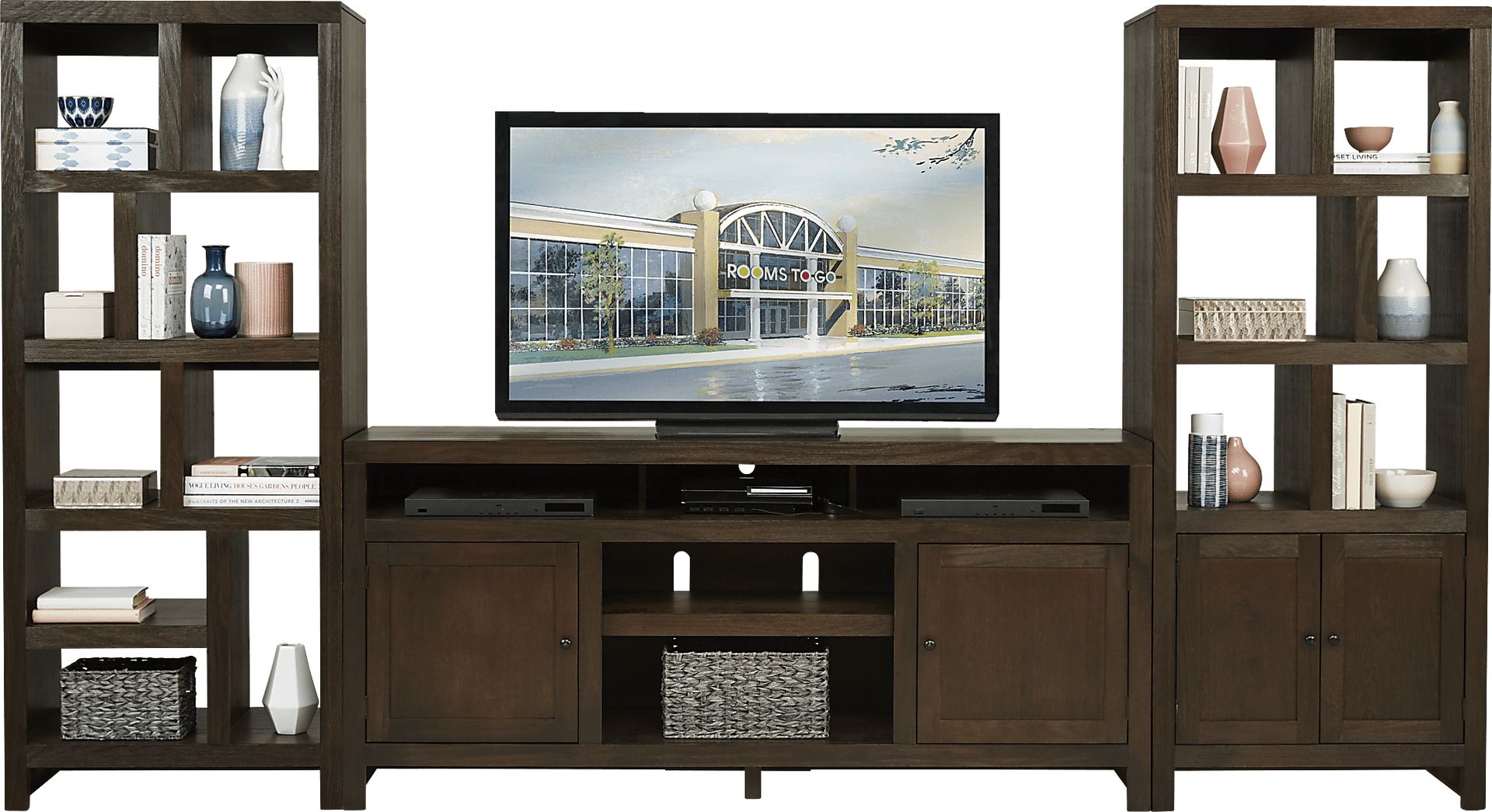 Ryder II Brown 3 Pc Wall Unit - Image 1