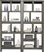 Ryder II Gray 2 Pc Room Divider