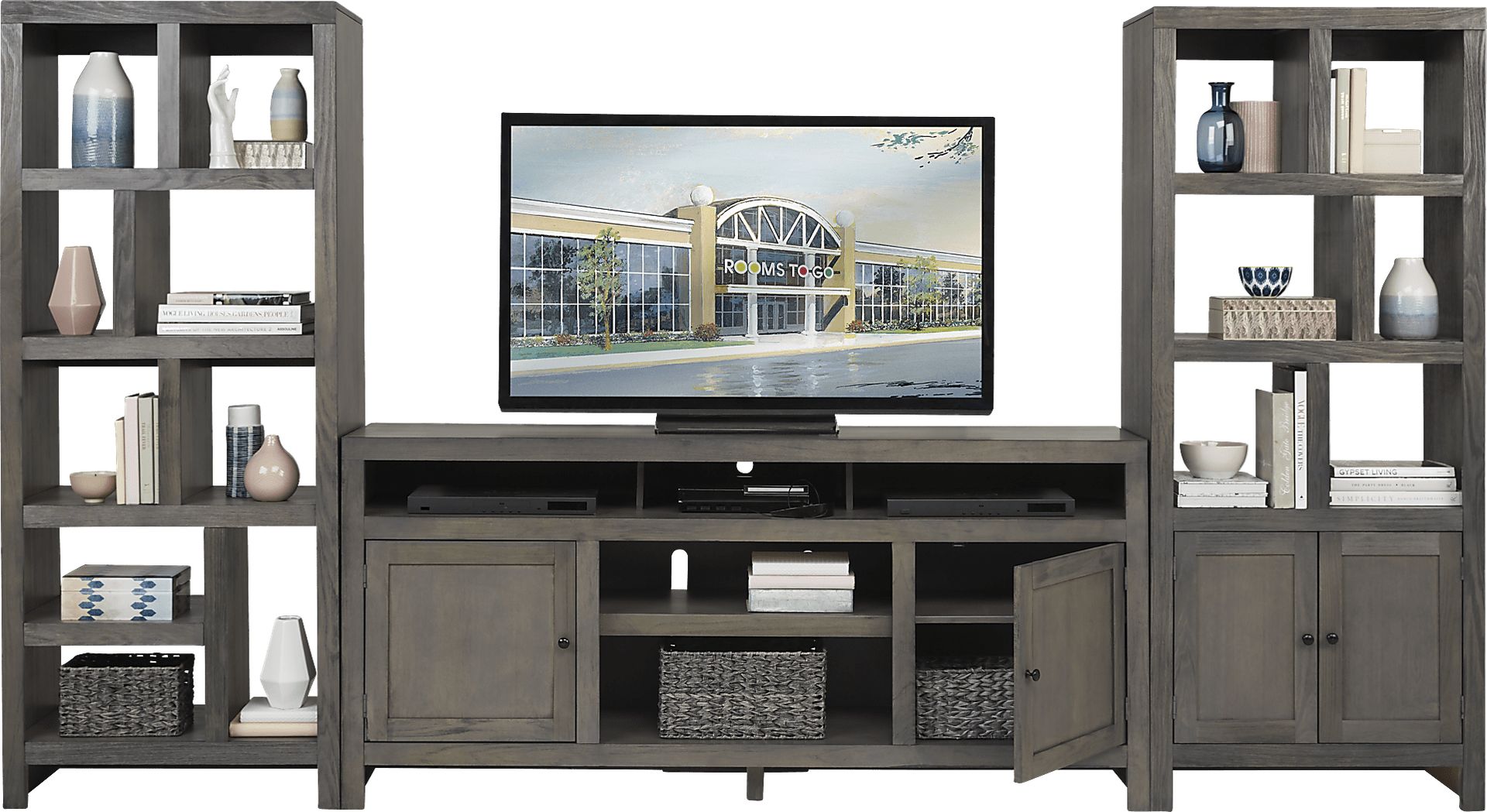 Ryder II Gray 3 Pc Wall Unit - Image 2