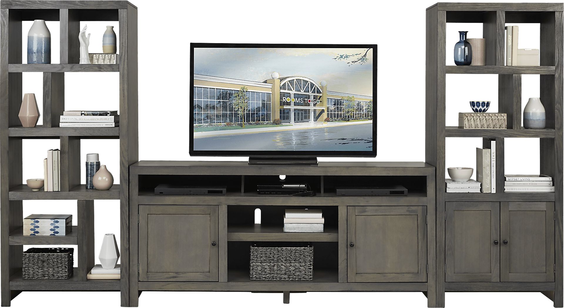 Ryder II Gray 3 Pc Wall Unit - Image 1