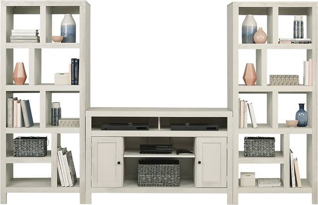 Ryder II White 3 Pc Open Pier Wall Unit - Thumbnail - Image 1