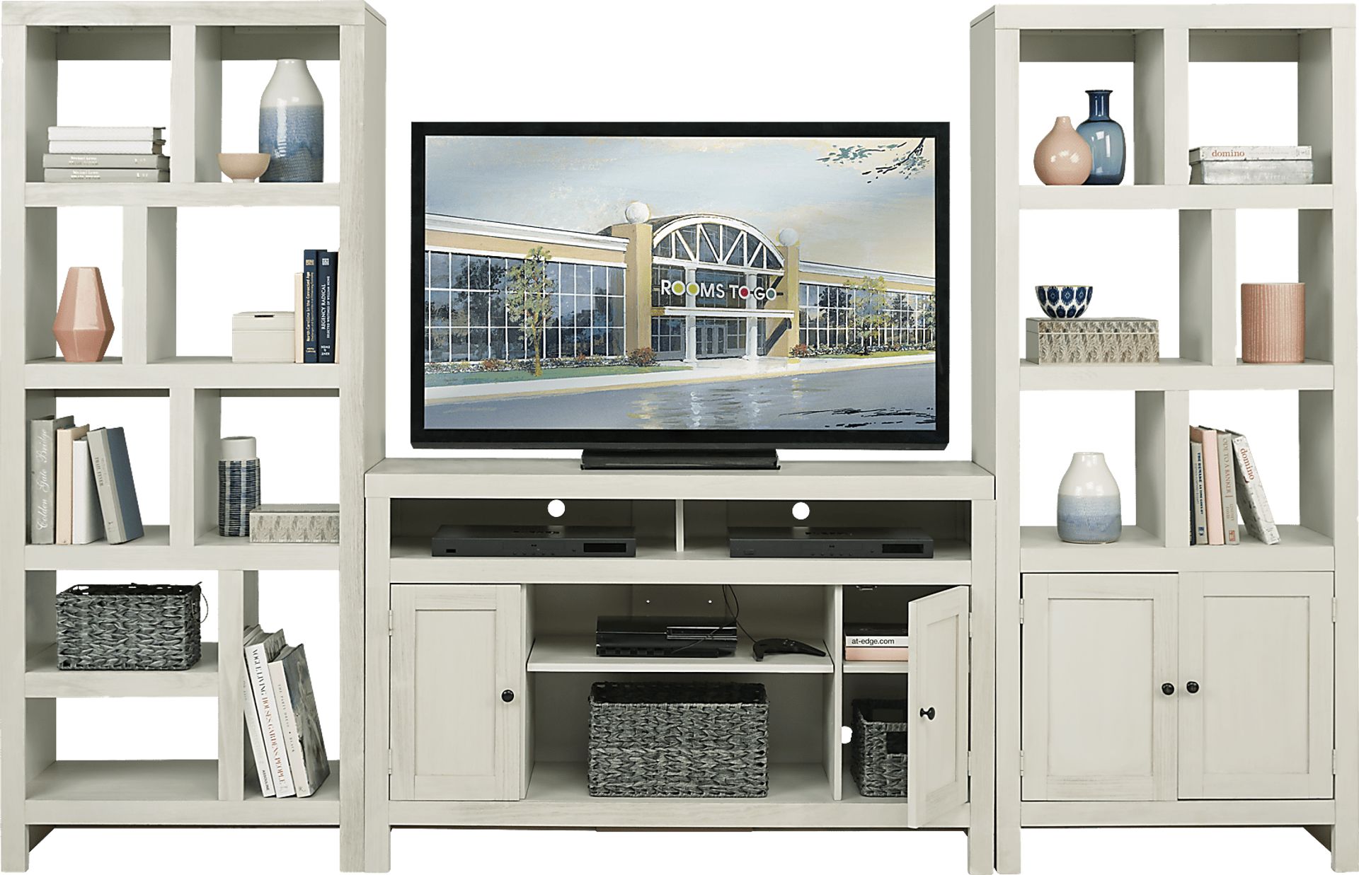 Ryder II White 3 Pc Wall Unit - Image 2