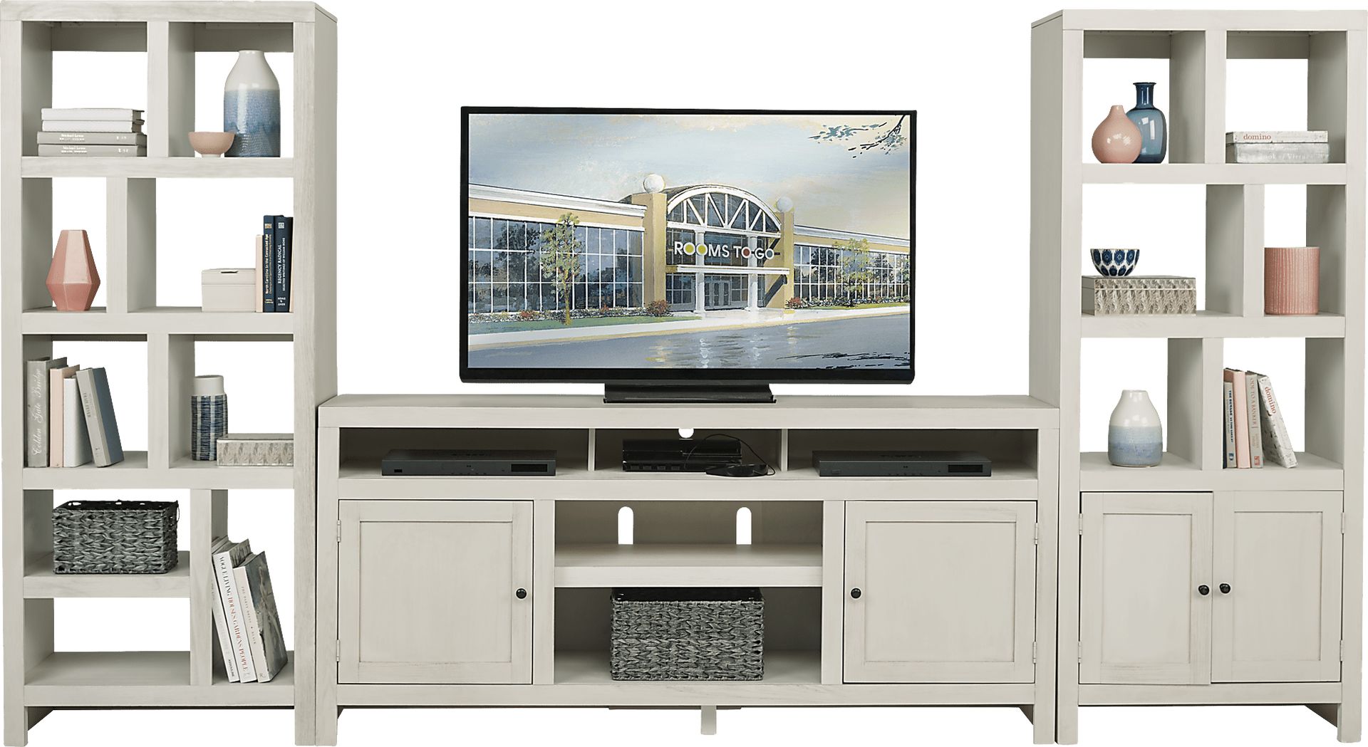 Ryder II White 3 Pc Wall Unit - Image 1