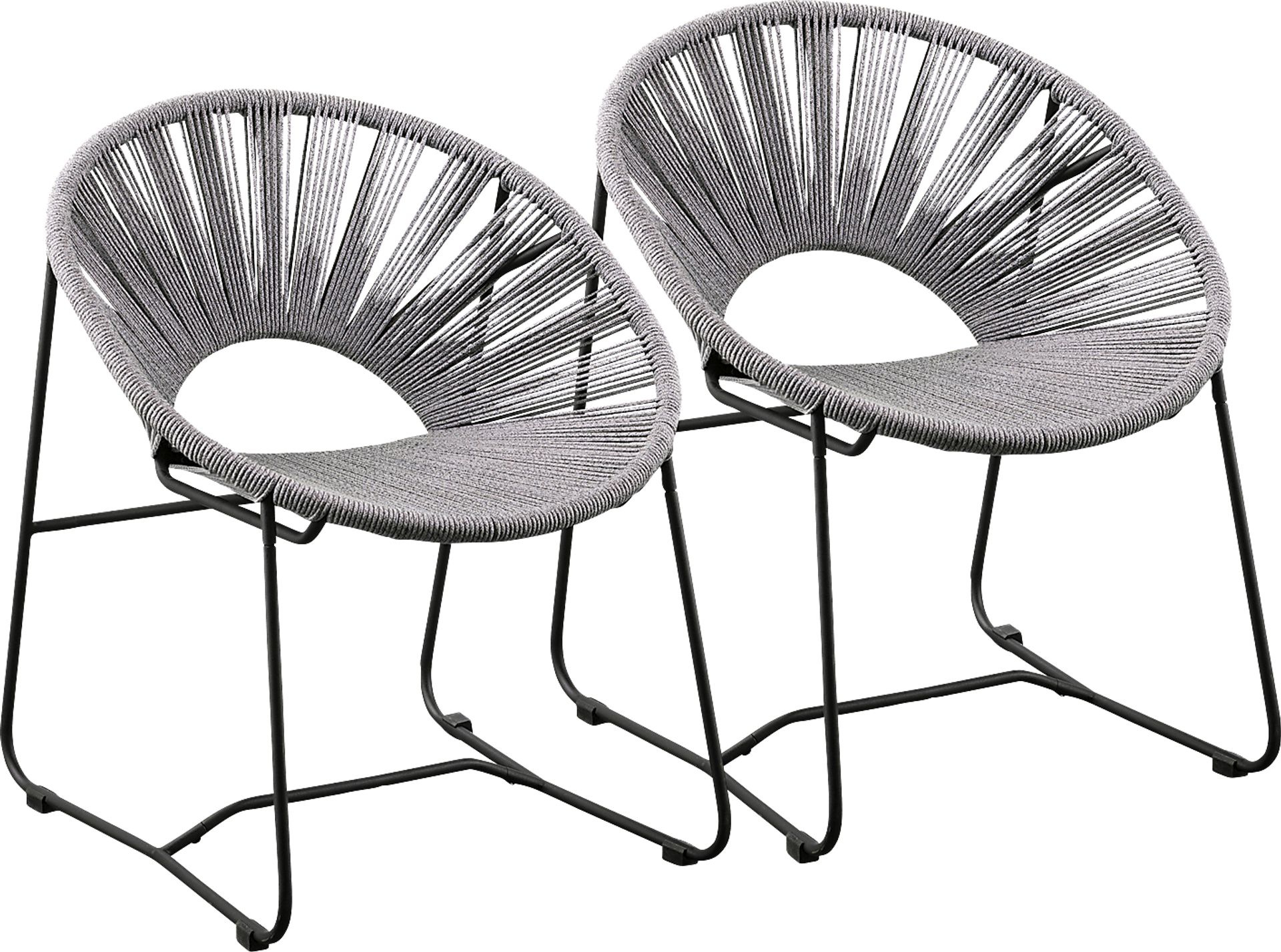 Ryegrass Gray Accent Chair, Set of 2 - Image 1