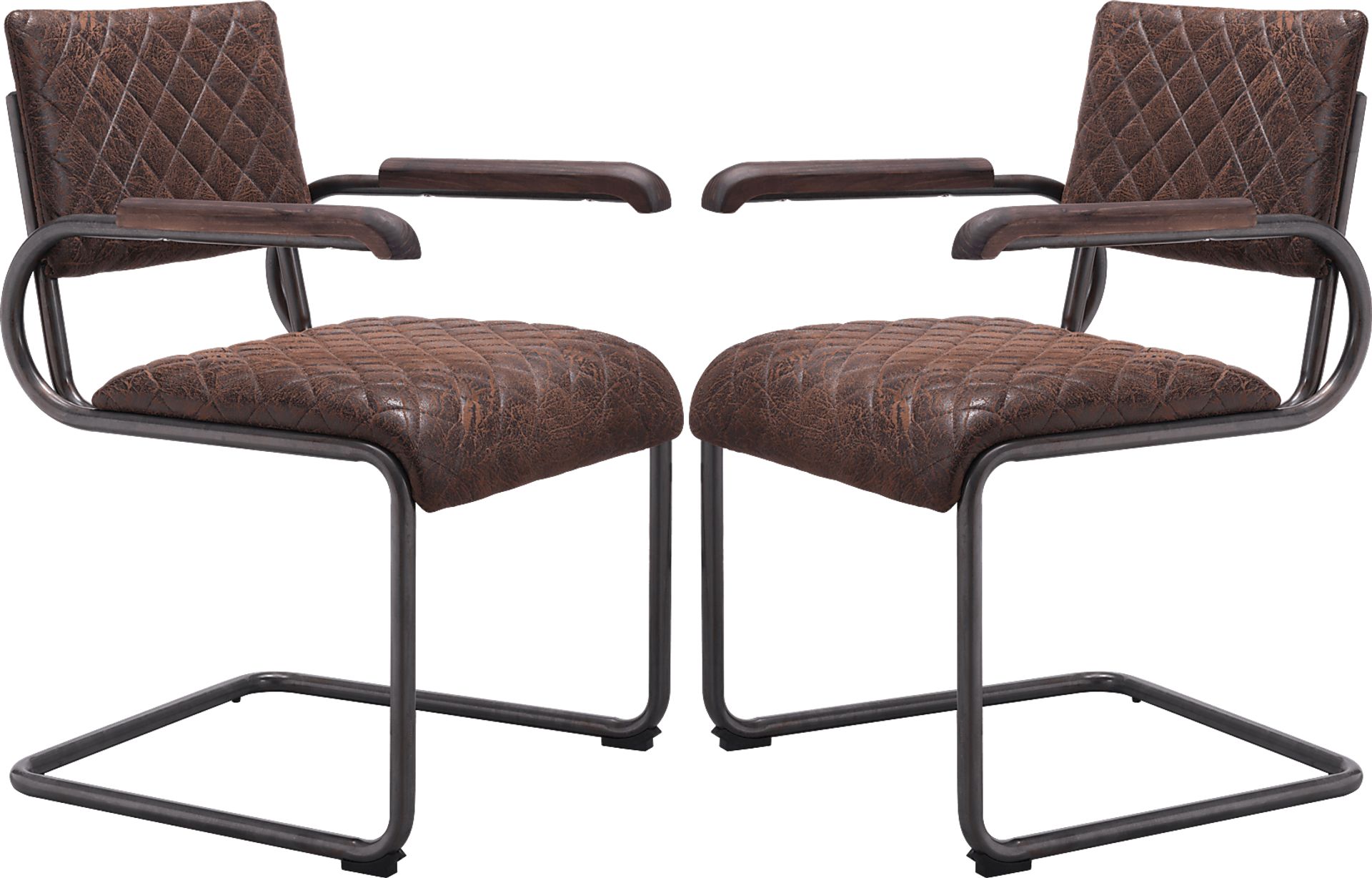 Rylander Brown Arm Chairs (Set of 2) - Image 1