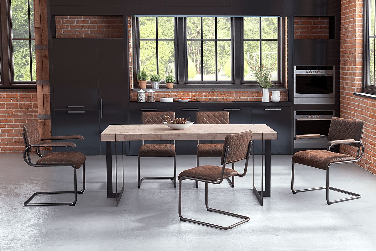 Rylander Brown Dark Wood Set Of 2 Dining Chairs | Rooms to Go