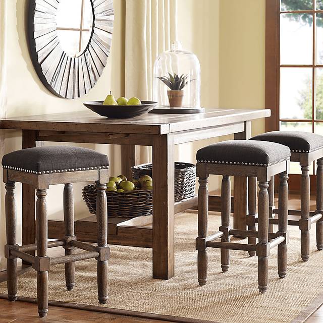 Rylandier Gray Counter Height Stool, Set of 2 - Thumbnail - Image 4