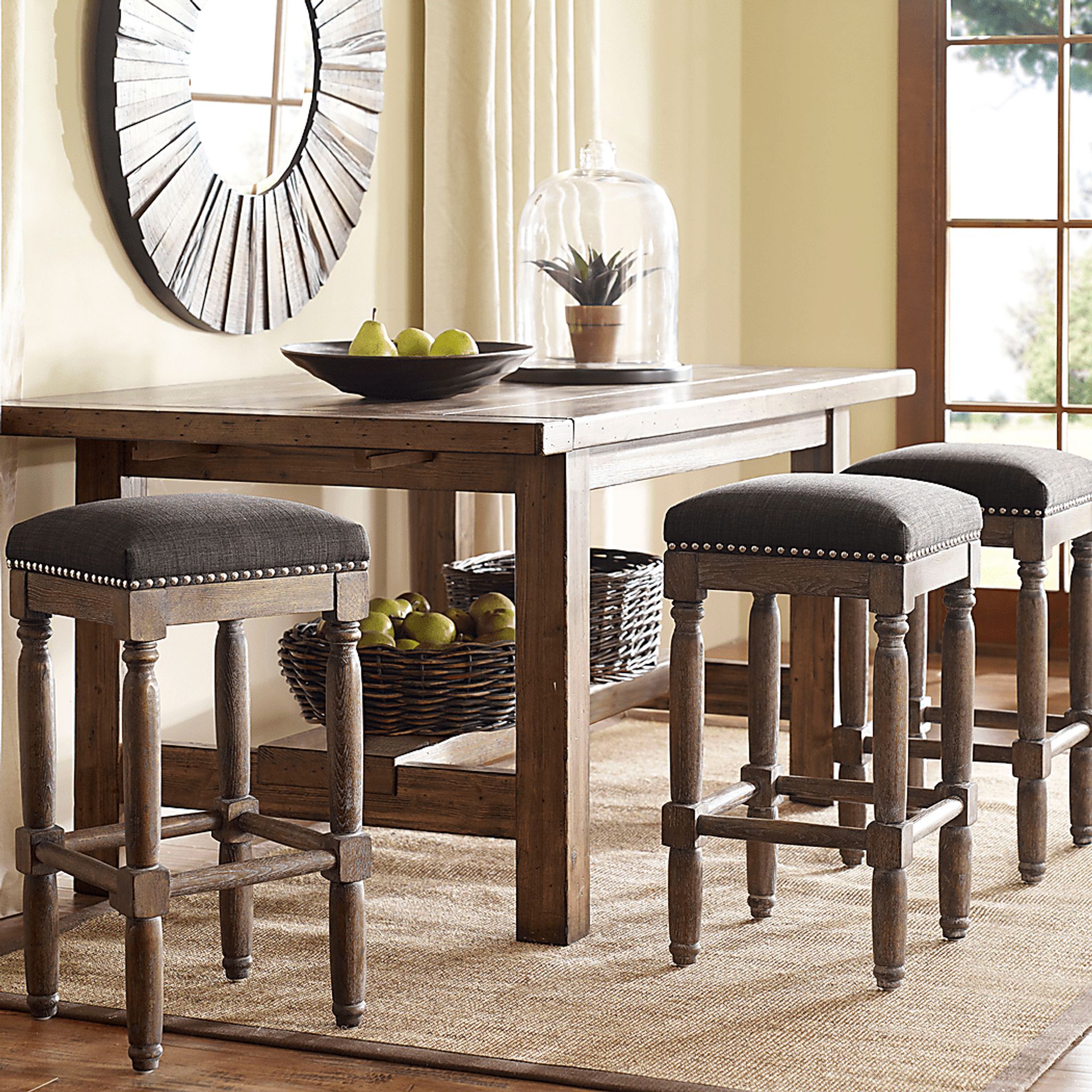 Rylandier Gray Counter Height Stool, Set of 2 - Image 4