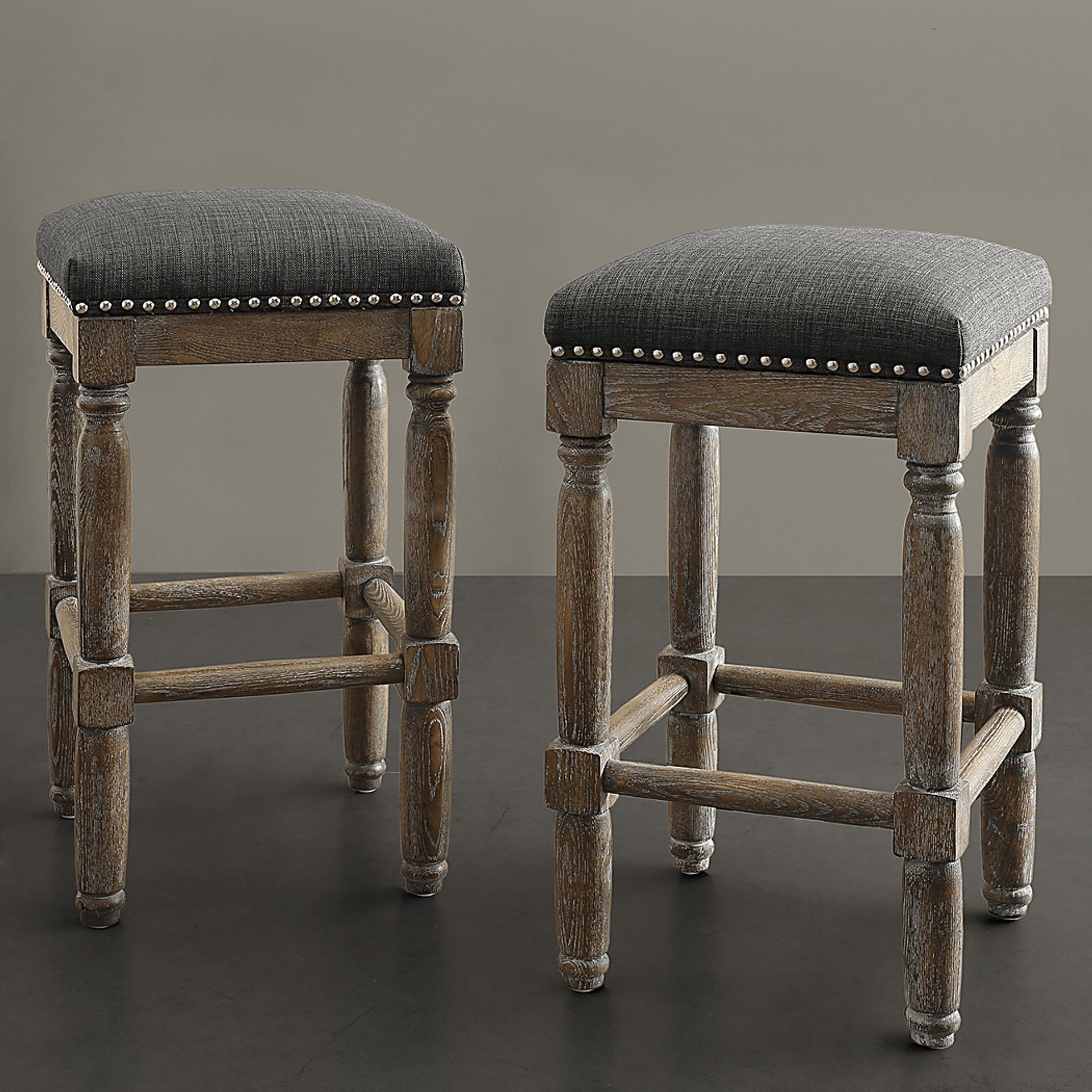 Rylandier Gray Counter Height Stool, Set of 2 - Image 5