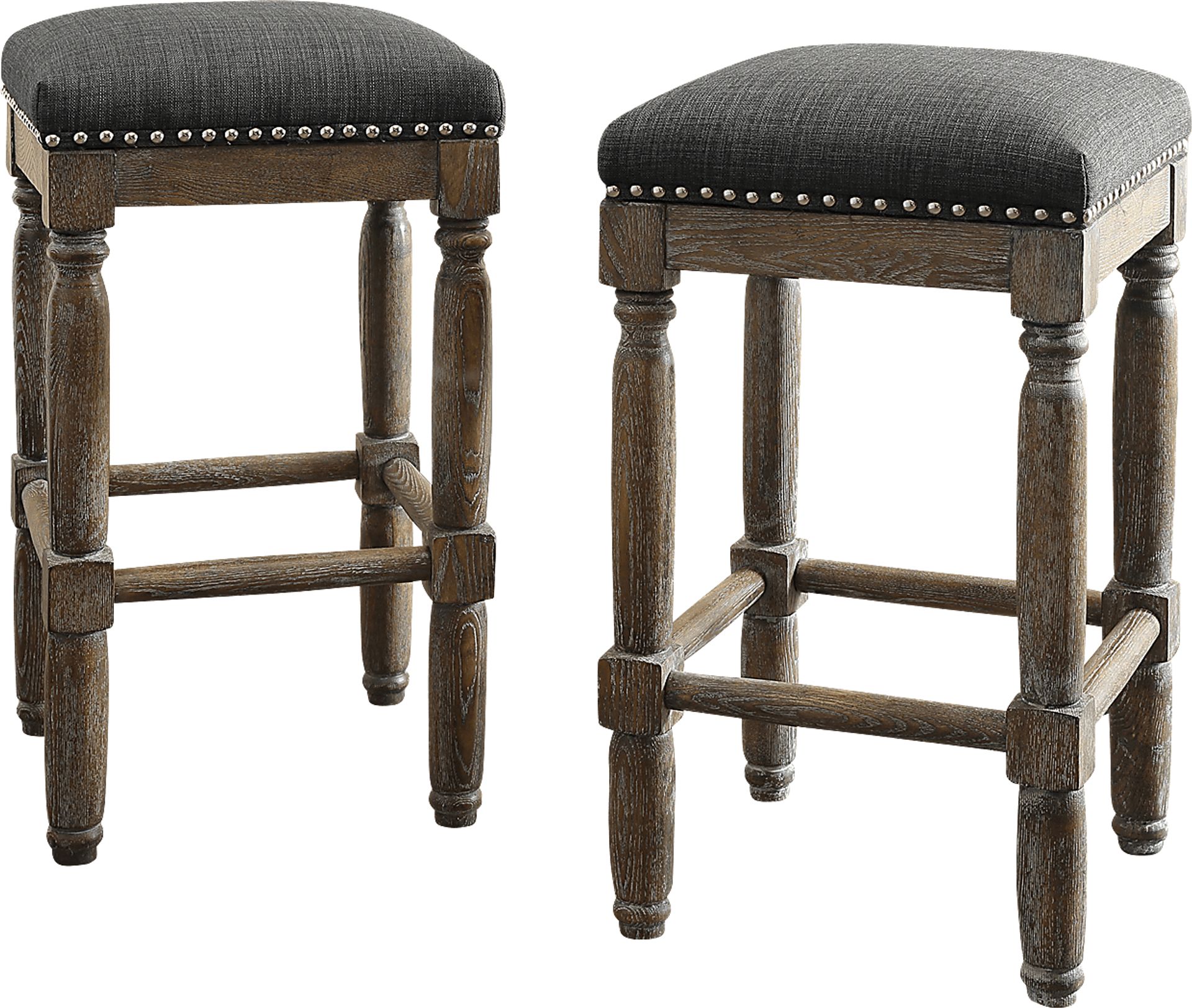 Rylandier Gray Counter Height Stool, Set of 2 - Image 1