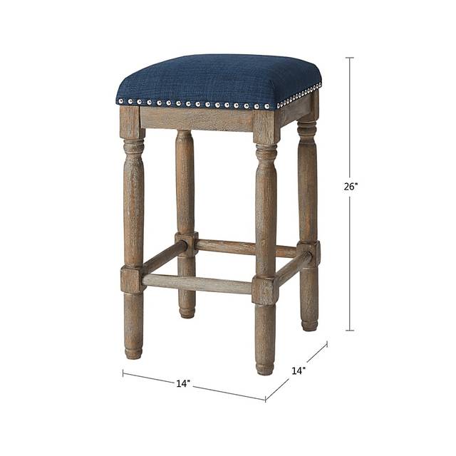 Rylandier Navy Counter Height Stool, Set of 2 - Thumbnail - Image 5