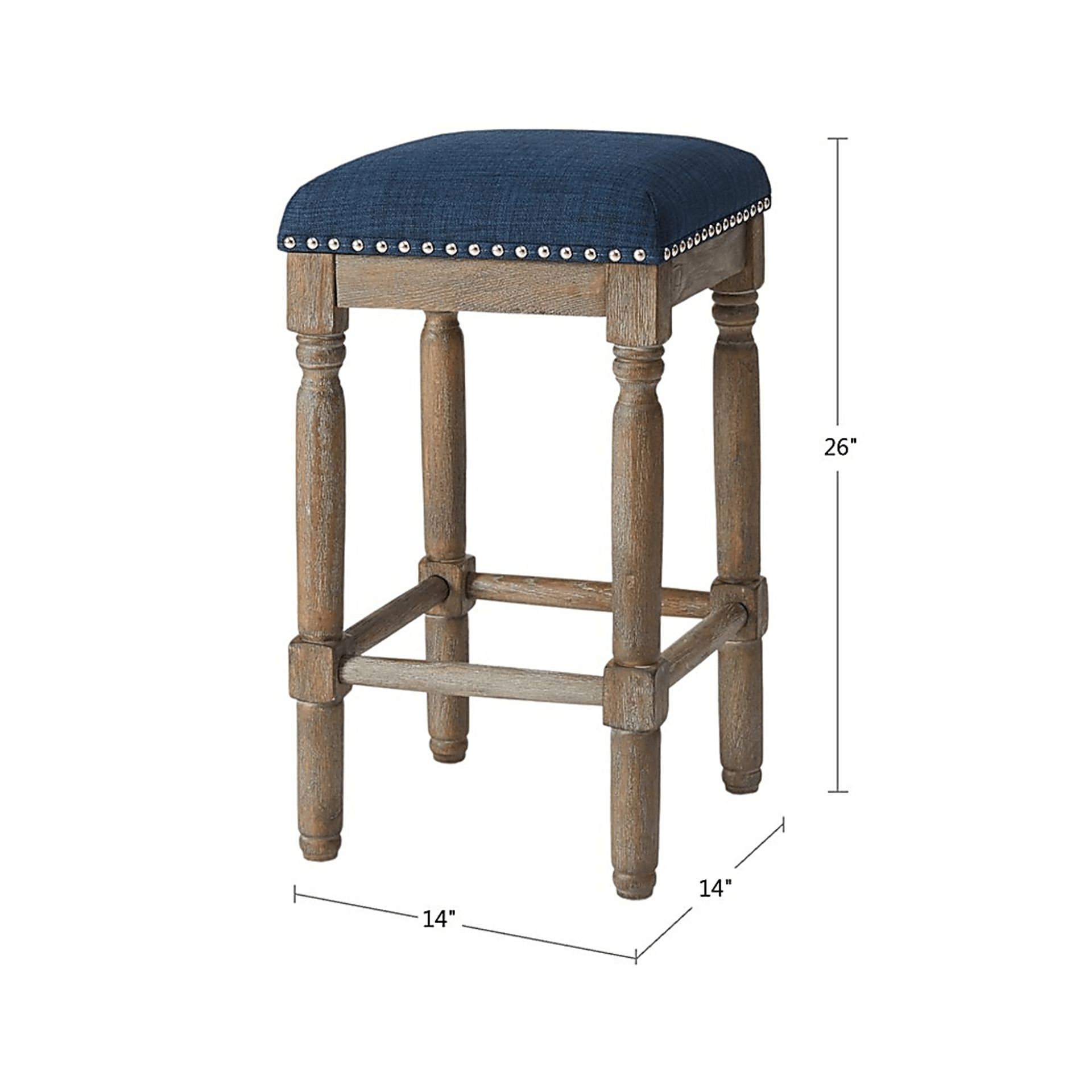 Rylandier Navy Counter Height Stool, Set of 2 - Image 5