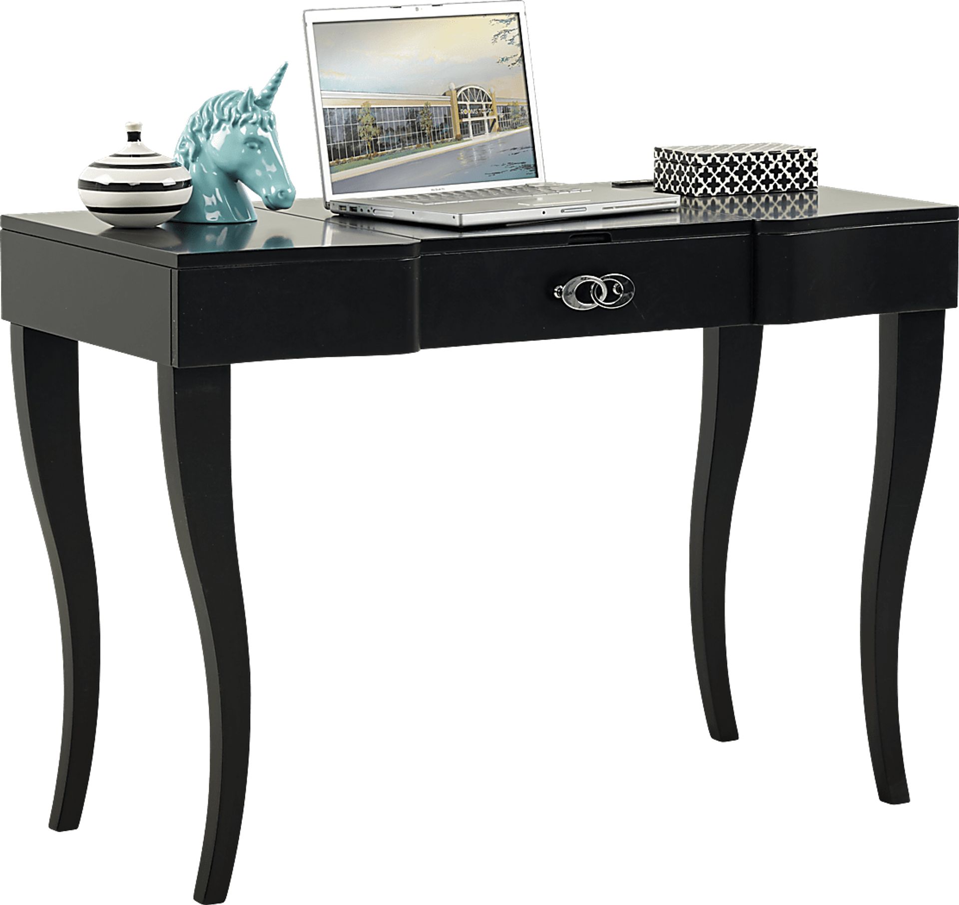 Kids Rylee Black Vanity Desk - Image 1