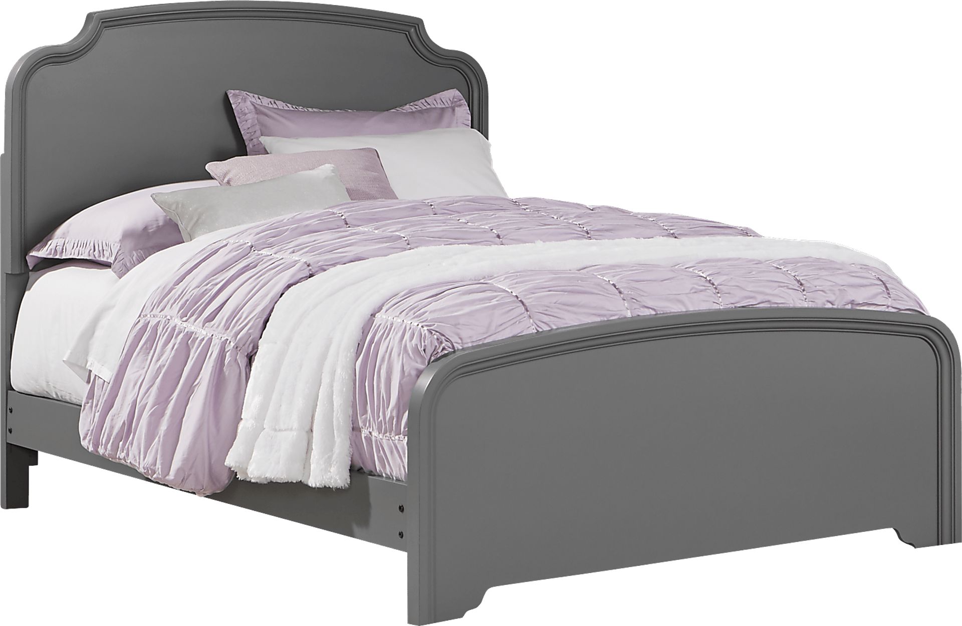 Kids Rylee Gray 3 Pc Full Panel Bed - Image 1