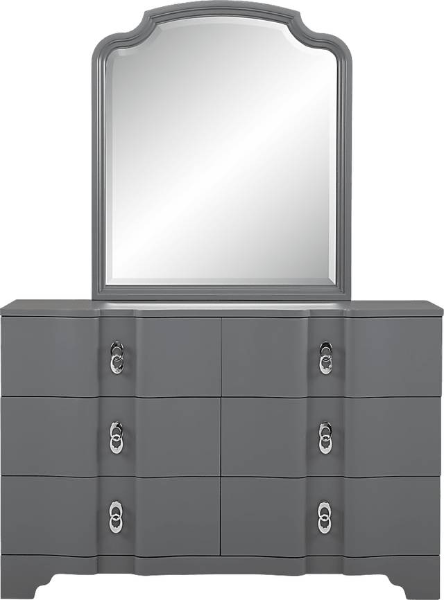 Rylee Gray Dresser & Mirror Set - Thumbnail - Image 1