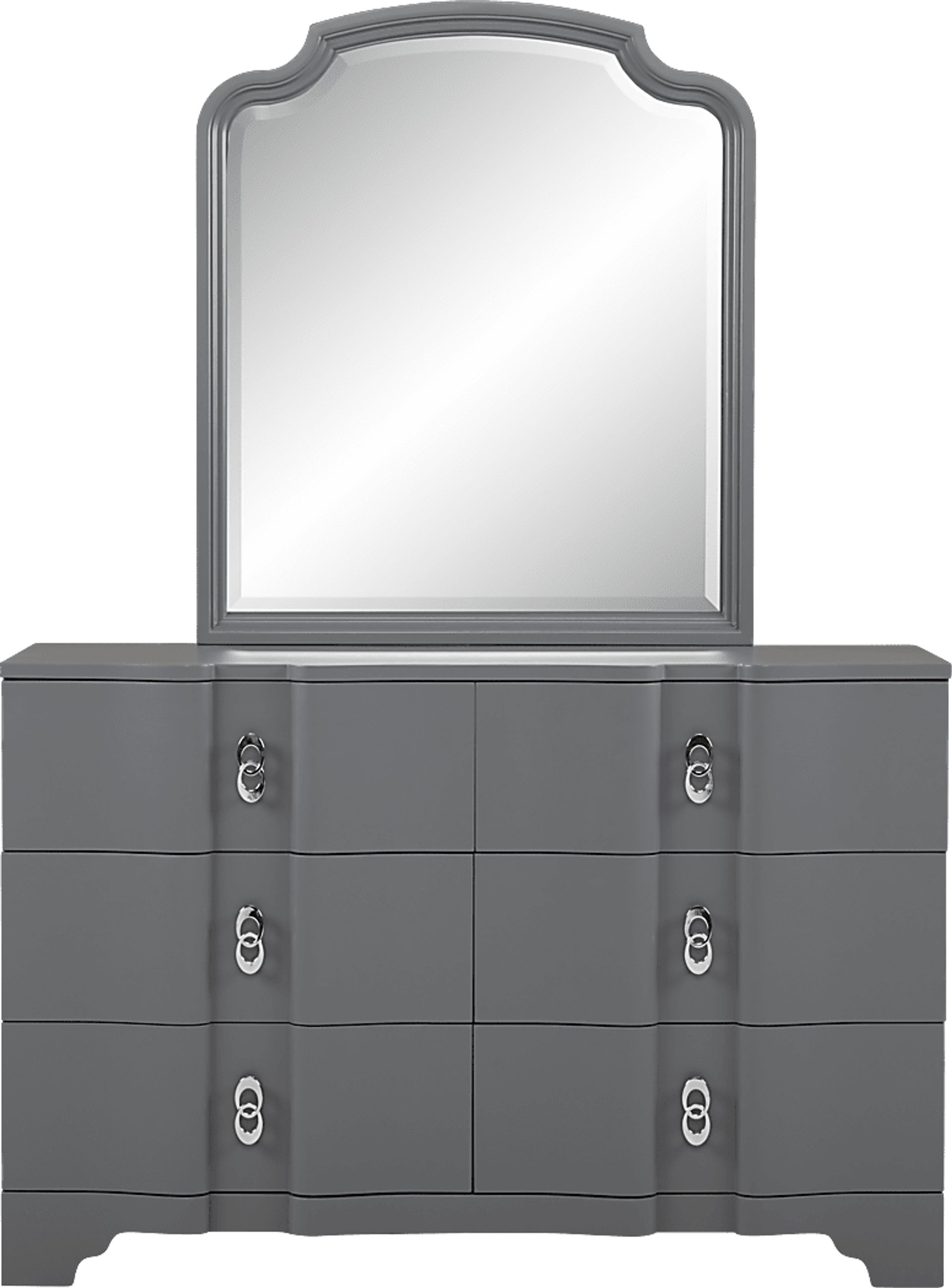 Rylee Gray Dresser & Mirror Set - Image 1
