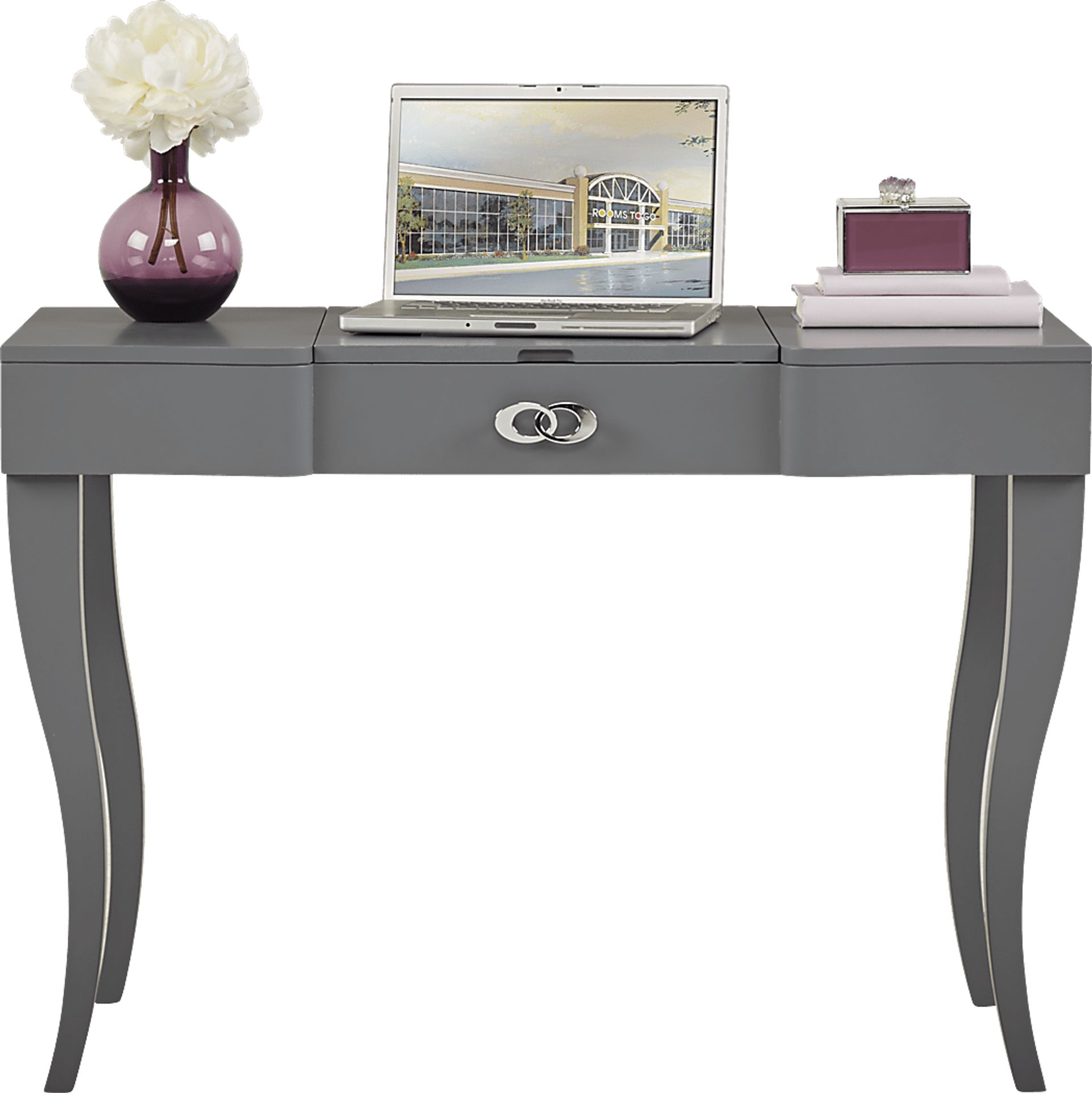 Kids Rylee Gray Vanity Desk - Image 2