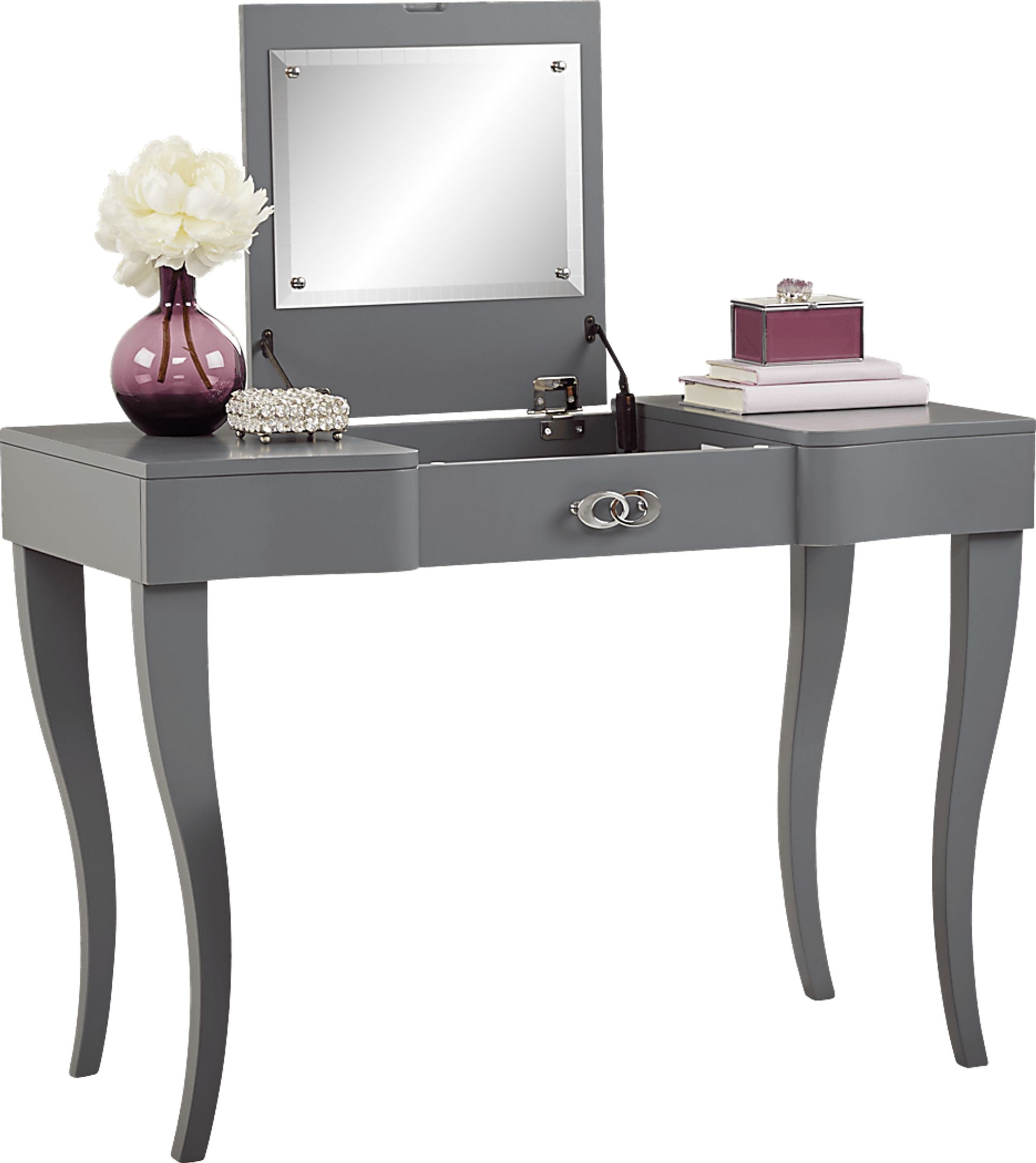 Kids Rylee Gray Vanity Desk - Image 1