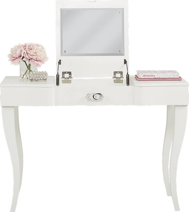 Kids Rylee White Vanity Desk - Thumbnail - Image 2