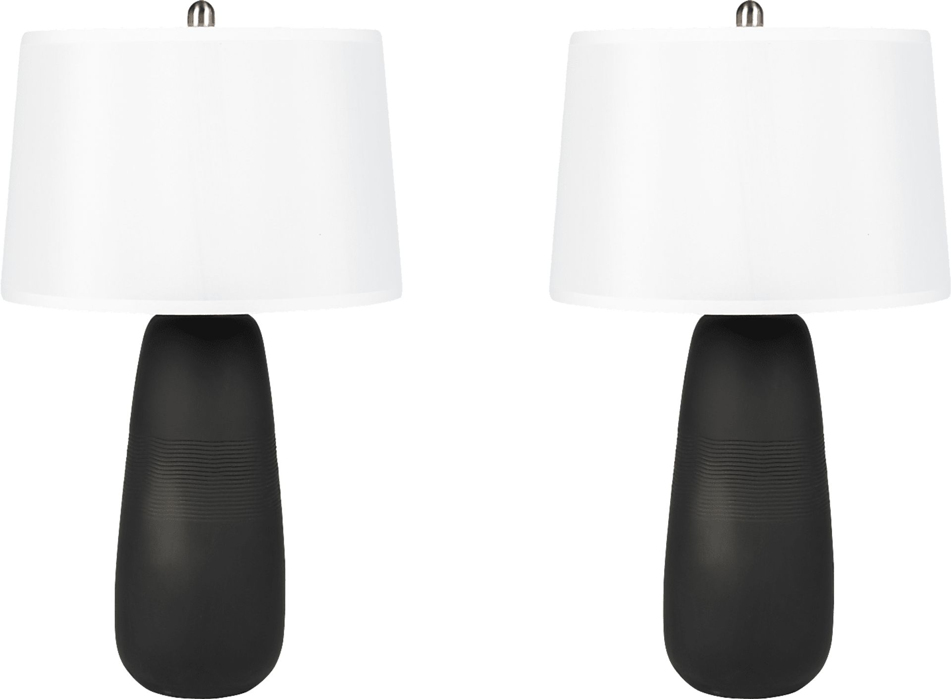 Rylen Black Table Lamp, Set of 2 - Image 1