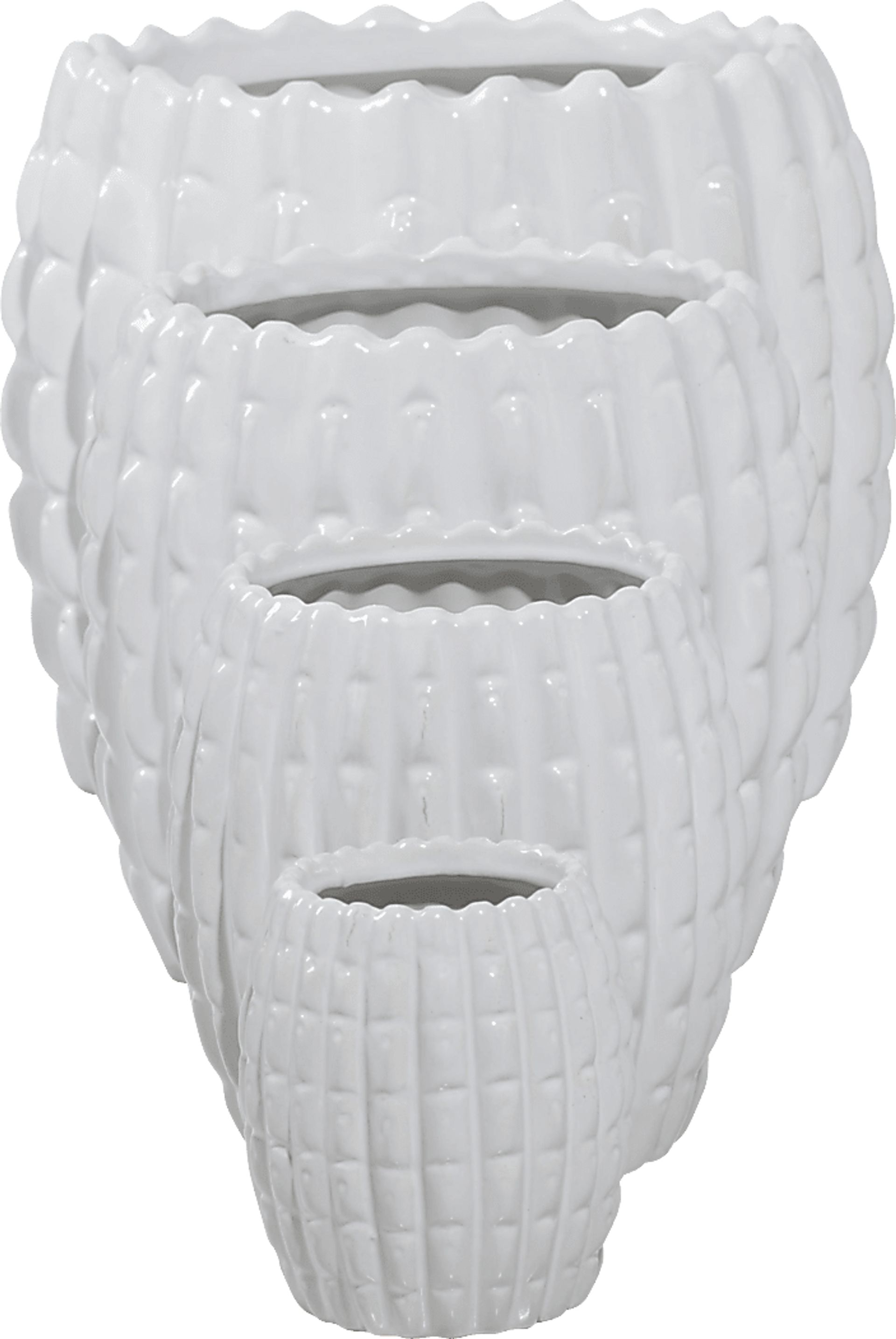 Ryliane White Planter, Set of 4 - Image 5