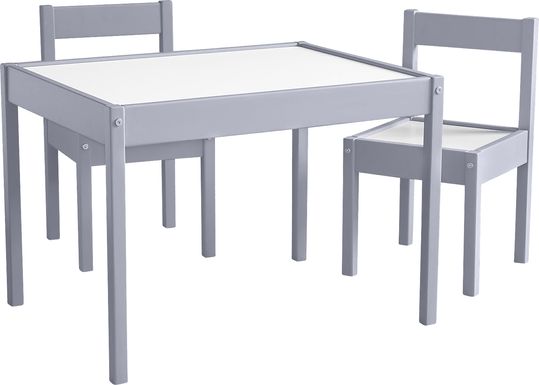 Rylin Gray 3 Pc Toddler Table Set