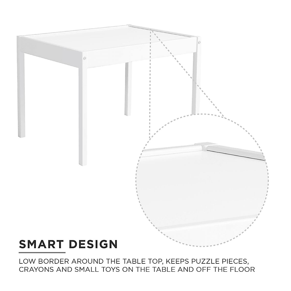 Rylin White 3Pc Toddler Table Set Rooms To Go