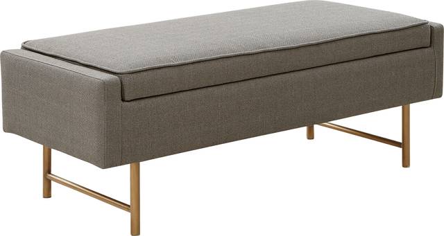 Rylis Gray Accent Bench - Thumbnail - Image 1