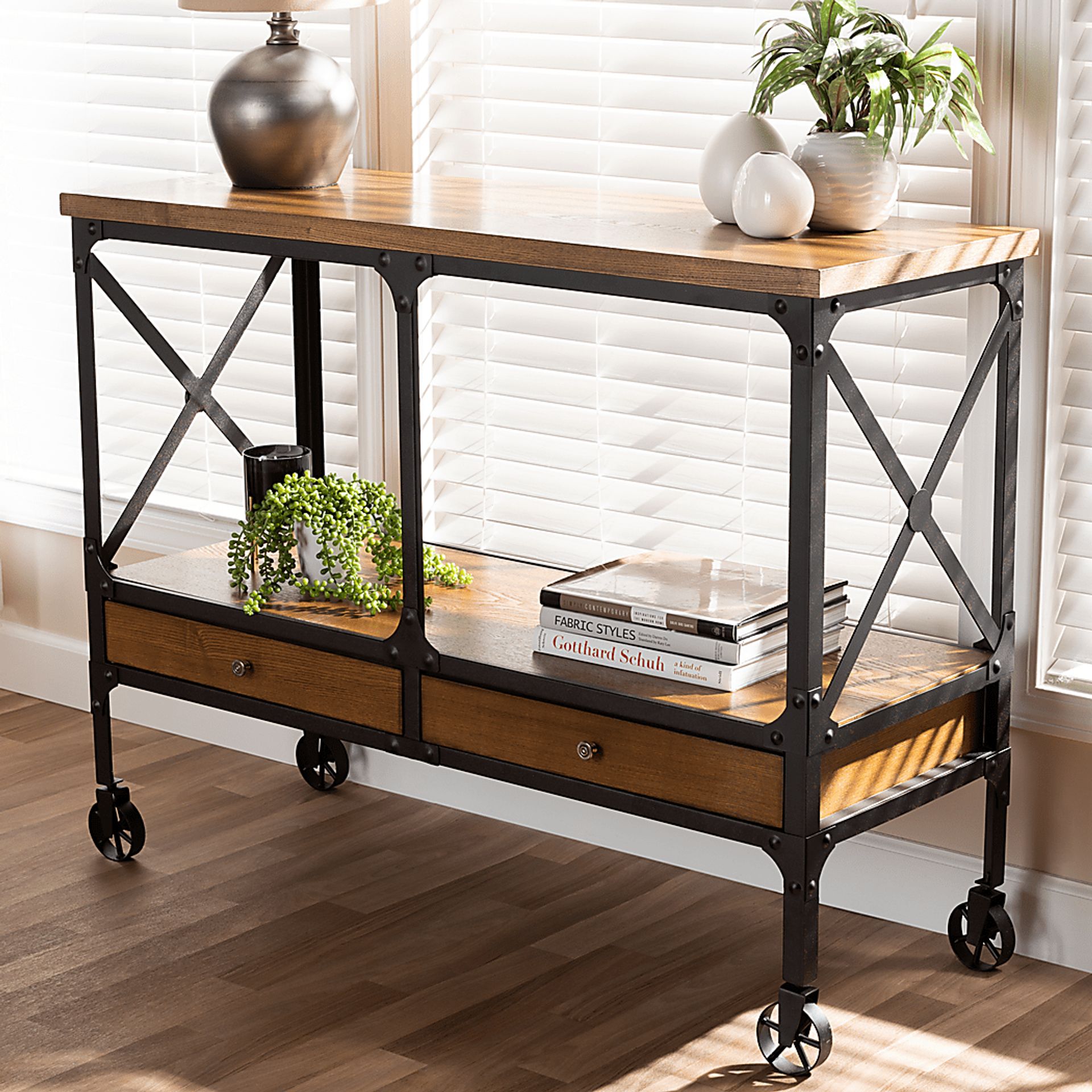 Ryrie Brown Bar Cart - Image 2