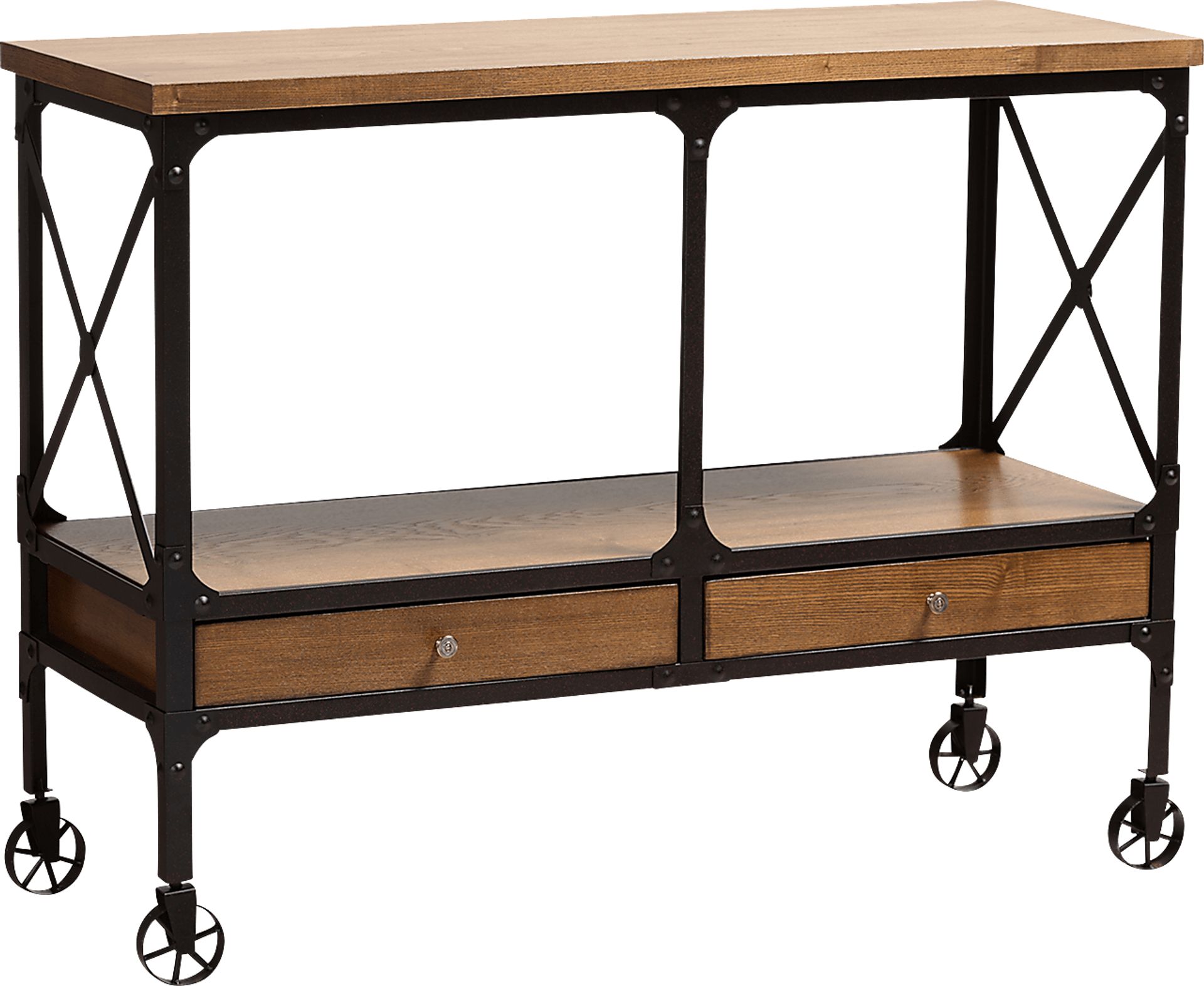 Ryrie Brown Bar Cart - Image 1