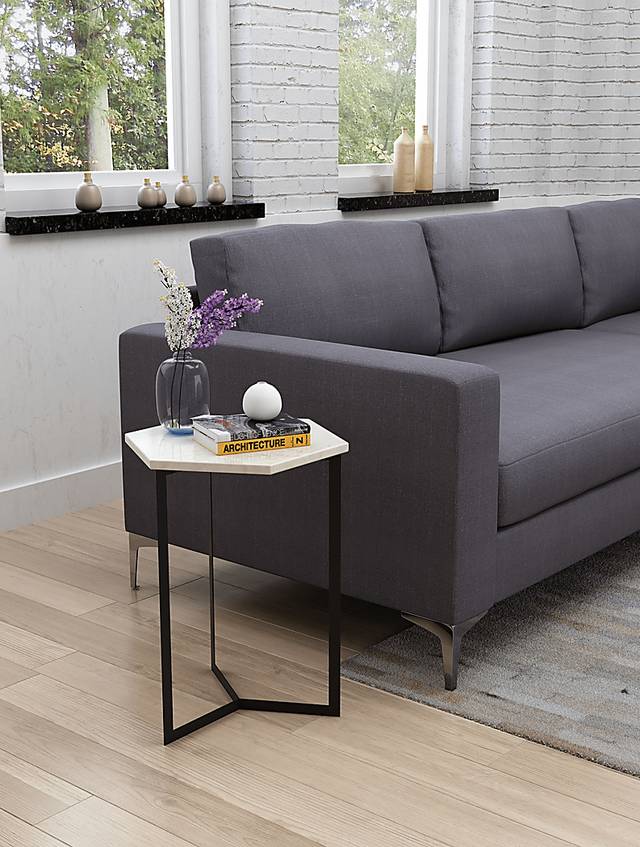 Rys White Accent Table - Thumbnail - Image 2