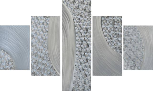 Ryver Silver Wall Decor Set of 5 - Thumbnail - Image 1