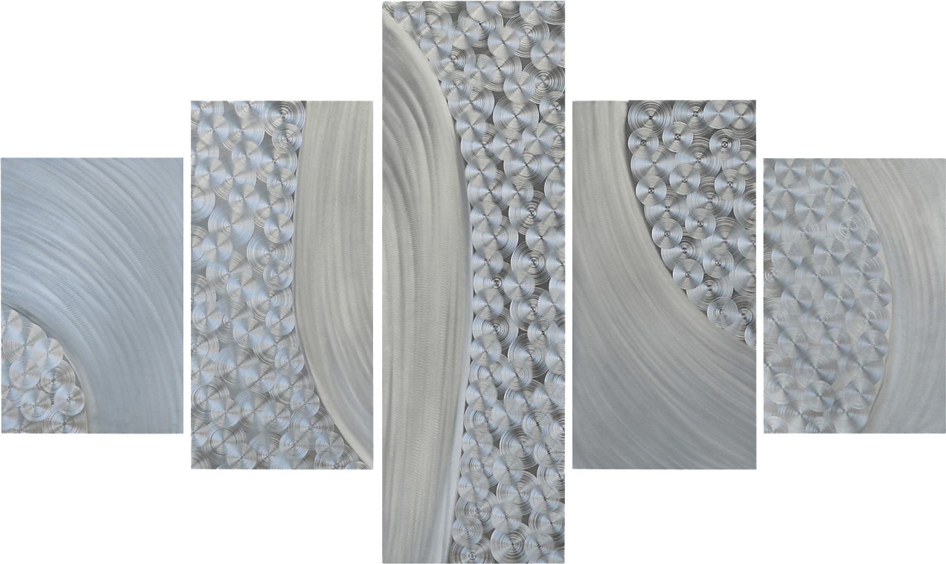 Ryver Silver Wall Decor Set of 5 - Image 1