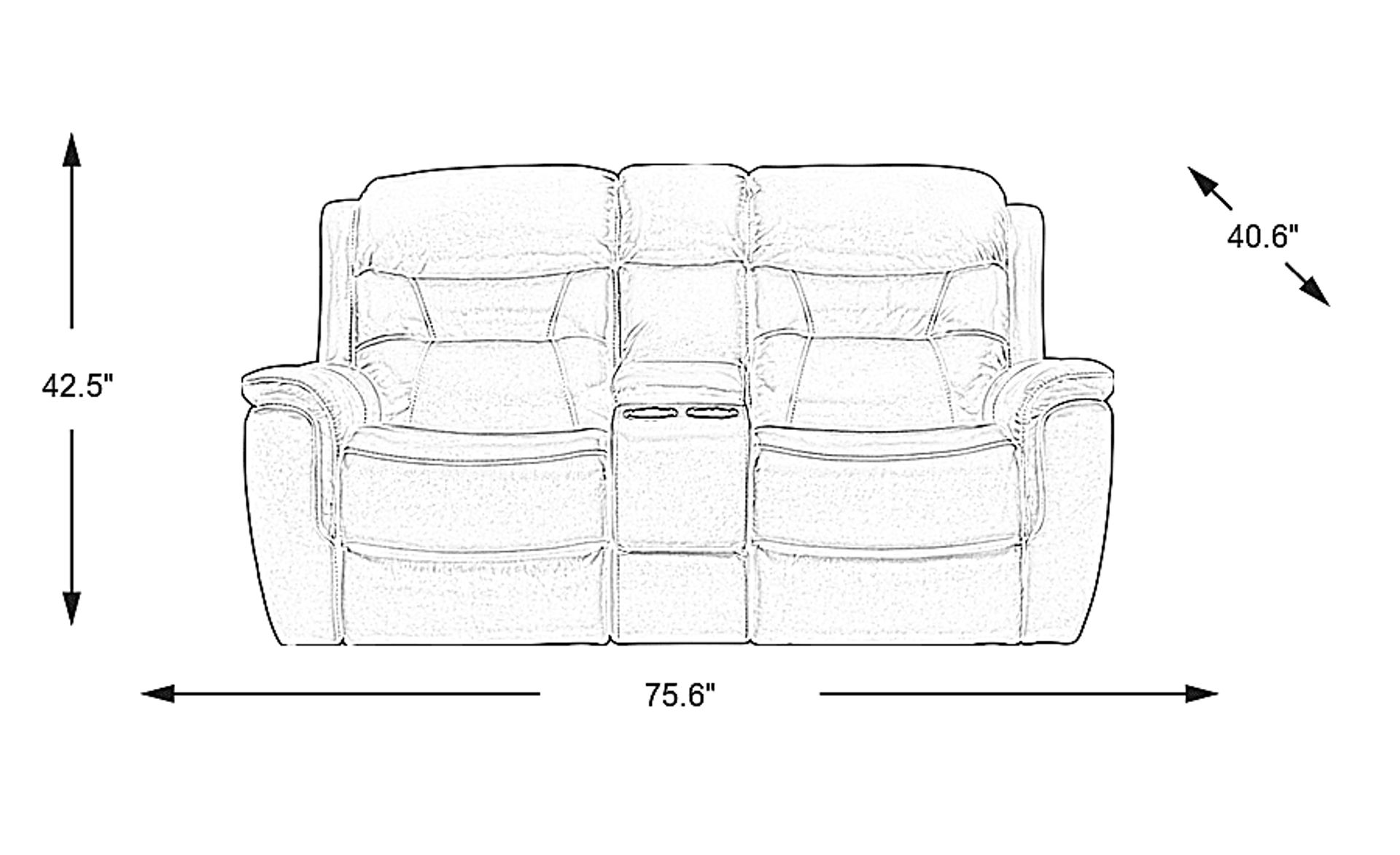 Dimension Image. Please refer to the Dimension Tab on this page for dimension details.